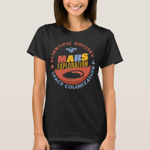 Camiseta Aliens de Exploração de Odisseia e Marte no Espaço