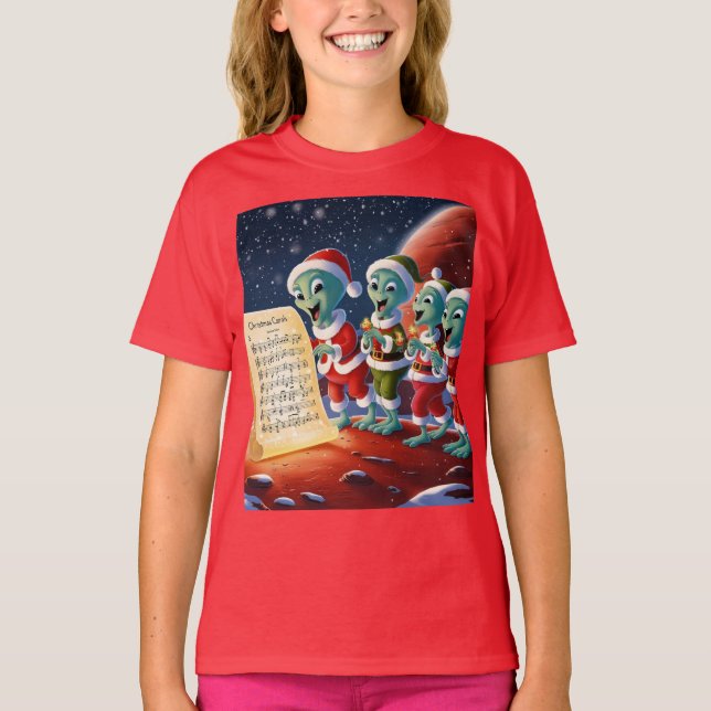 Camiseta Aliens de natal (Frente)