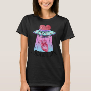 Camiseta Aliens de Rapto Cardíaco OVNI Dias de os namorados