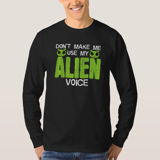 Camiseta Aliens Dizendo Astrobiólogo Piada Ufo Exobiology A (Frente)