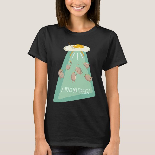 Camiseta Aliens Eggs Ship  Alien Saying  for Kids Youth (Frente)