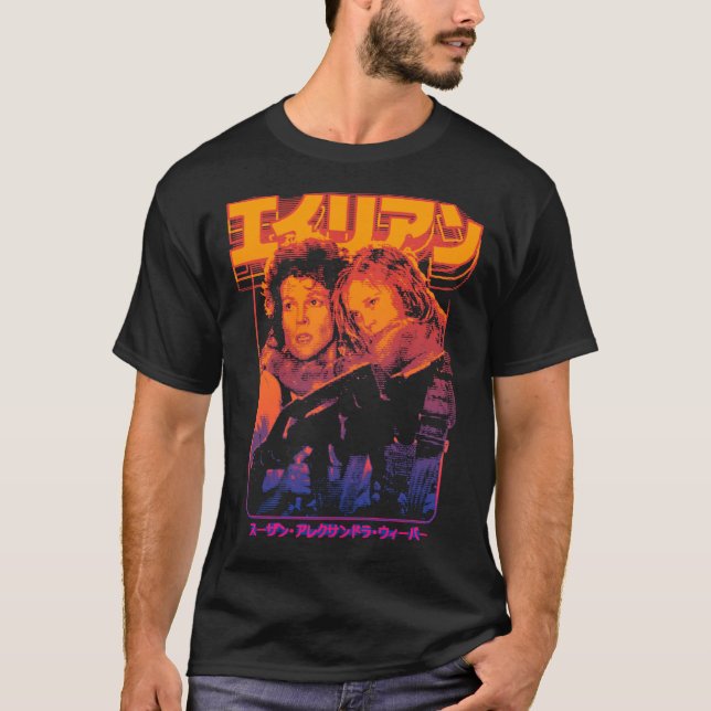 Camiseta Aliens Ellen Ripley E Newt   (Frente)