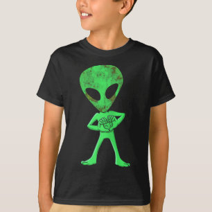 Camiseta Aliens Engraçados Desafio de Dança Meninos Hallowe