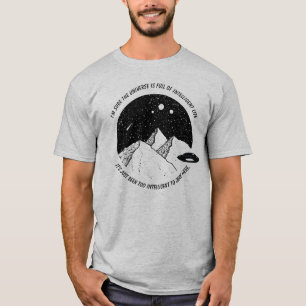 Camiseta Aliens engraçados Vida Inteligente em Citação Unif