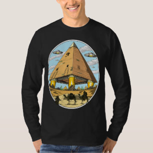 Camiseta Aliens Pirâmides Egípcias OVNI Conspiração Ann
