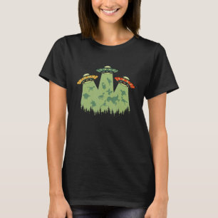 Camiseta Aliens Planetas de Vintagem Retroativa Dinossauros