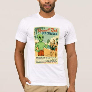 Camiseta Aliens Roswell 1950: Retro de roupa de praia