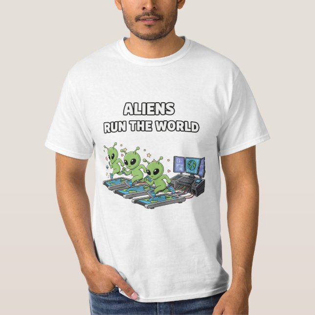Camiseta Aliens Run the World (Frente)