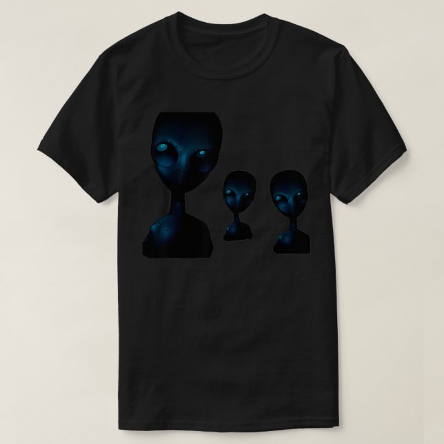 Camiseta Aliens Tee Believe in Alien Tee Ufo's Believer Hun (Frente do Design)