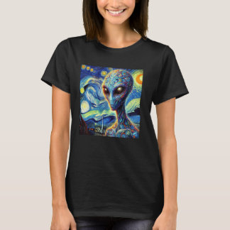 Camiseta Aliens UFO Van Gogh Art