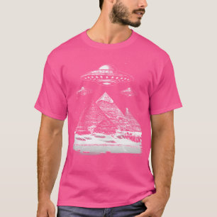 Camiseta Aliens Ufos Sobre Pirâmides Voando Extraterradores