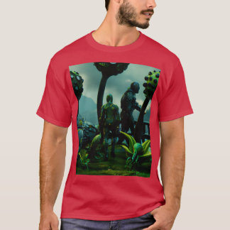 Camiseta aliens verdes