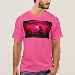 Camiseta Aliens Vermelhos - Iluminação Oculta Por Nova Jers