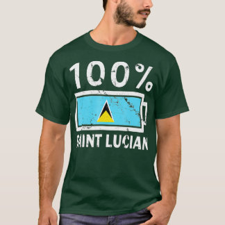 Camiseta Alimentação da bateria Lucian do Santo Lucia Flag