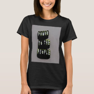 Camiseta alimentação das pessoas