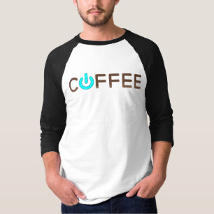 Camiseta Alimentação do café (azul)