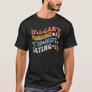 Camiseta Alimentação Orgânica Vegana Retro dos Anos 70 de V