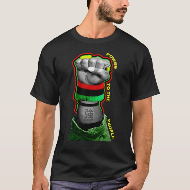 Camiseta Alimentação Preta (Frente)