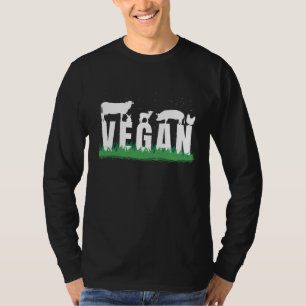 Camiseta Alimentação vegana para o bem-estar animal