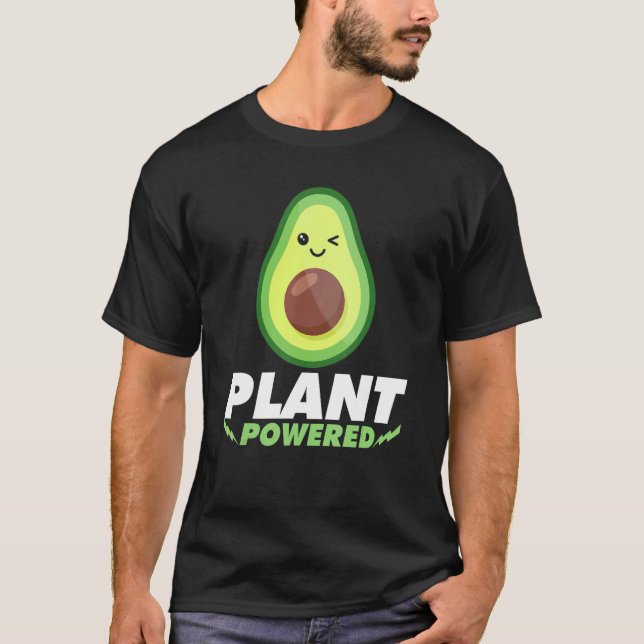 Camiseta Alimentação Vegetal Vegana Abacate Baseada em Plan (Frente)