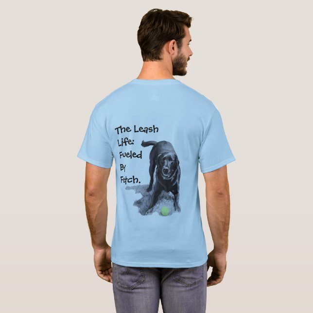 Camiseta Alimentado pela Busca (Parte Traseira Completa)