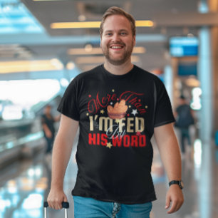 Camiseta Alimentado pela Palavra de Deus - Evangelho Jesus