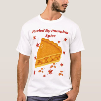 Camiseta Alimentado Pelo Design De Torta De Abóbora De Outo