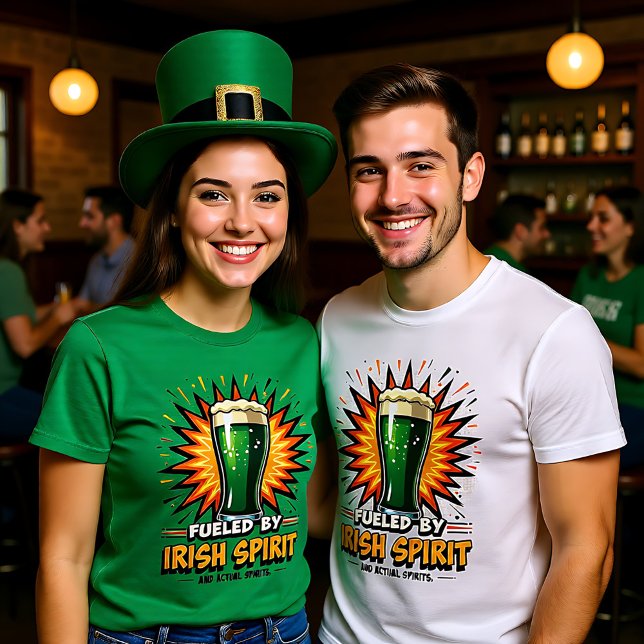 Camiseta Alimentado pelo Espírito Irlandês (Fueled by Irish Spirit T-Shirt)