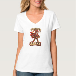Camiseta Alimentado pelo Jerky Super-herói