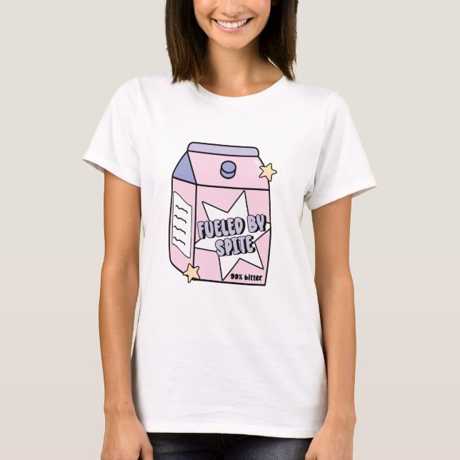 Camiseta Alimentado pelo rancor 99% amargo (Frente)
