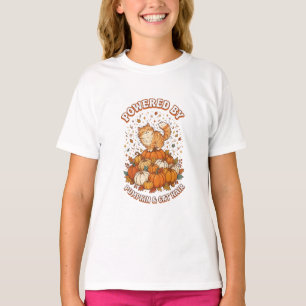 Camiseta Alimentado Por Abóbora e Pelo de Gato Outono Diver