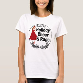 Camiseta Alimentado por Alegria e Raiva de Fim de Ano