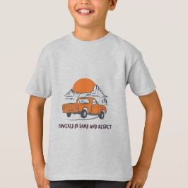 Camiseta Alimentado Por Areia E Arrependimento Acampamento