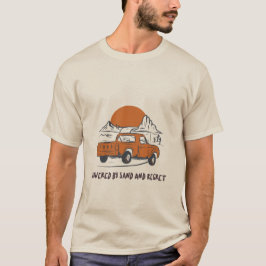 Camiseta Alimentado Por Areia E Arrependimento Acampamento