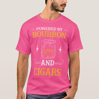 Camiseta Alimentado Por Bourbon E Charutos Bourbon Charuto