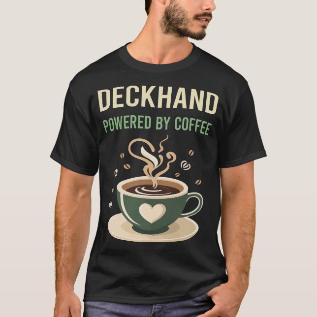 Camiseta Alimentado Por Café (Frente)