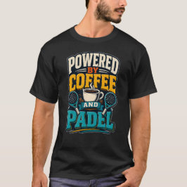Camiseta Alimentado Por Café E Padel Retro Esportes