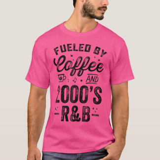 Camiseta Alimentado Por Café E Retro Engraçado Rb 2000
