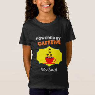 Camiseta Alimentado por Cafeína e Caos Amante do Café Div