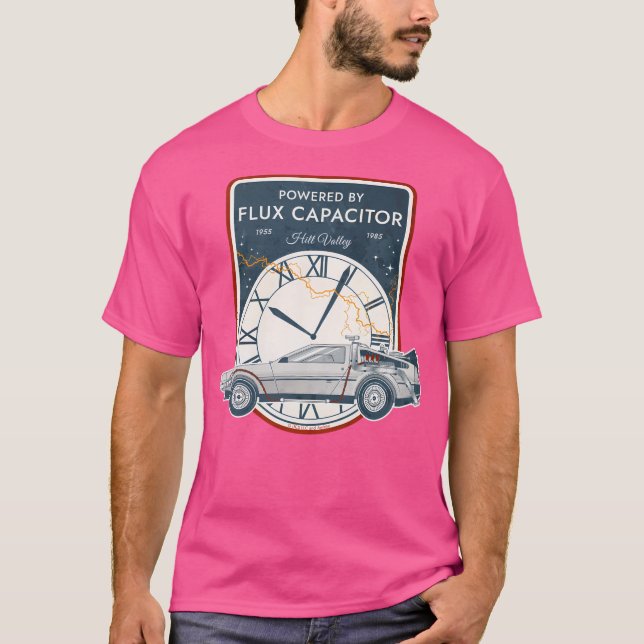 Camiseta Alimentado Por Capacitor De Fluxo. Hill Valley 195 (Frente)