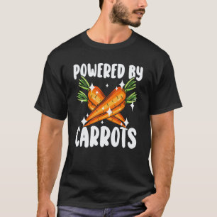 Camiseta Alimentado Por Cenouras Amante De Comida Vegana Mu