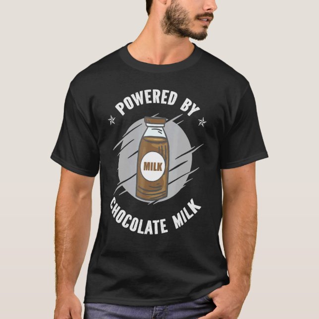 Camiseta Alimentado Por Chocagem De Chocolate (Frente)