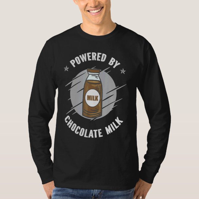 Camiseta Alimentado Por Chocagem De Chocolate (Frente)