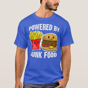 Camiseta Alimentado por Fritas Francesas de Burger de Comid