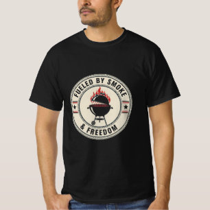 CAMISETA ALIMENTADO POR FUMO E LIBERDADE