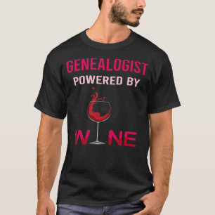 Camiseta Alimentado Por Genealogista De Vinho