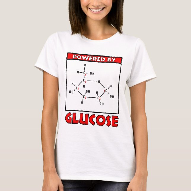 Camiseta Alimentado por Glicose (Frente)