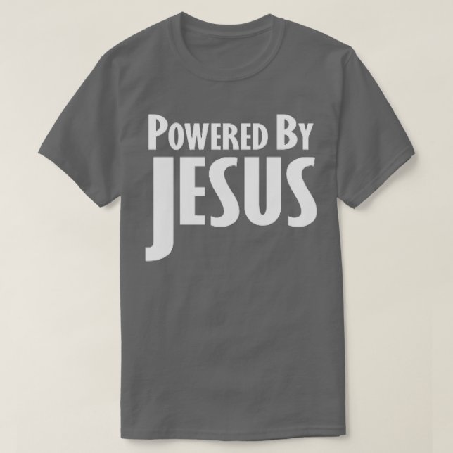CAMISETA ALIMENTADO POR JESUS (Frente do Design)
