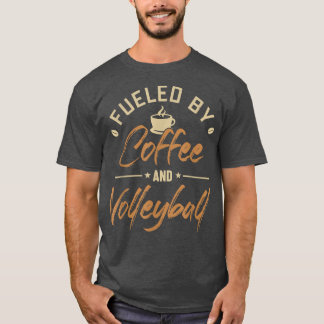 Camiseta Alimentado por Jogador da Equipe do Café e do Trei
