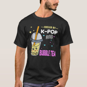 Camiseta Alimentado Por K-Pop E Chá De Bolha - Otaku